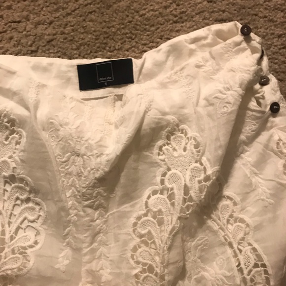 Anthropologie cream lace shorts - Picture 2 of 2
